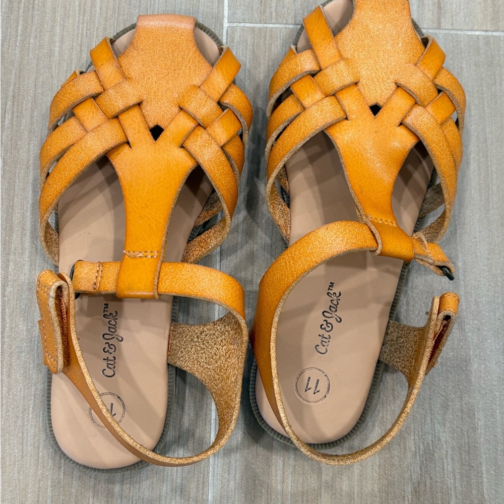 Cut & Paste Orange Sandals